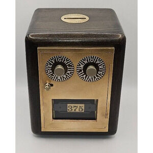 Handcrafted Post Office Box Door Bank Made from Ash w/ Morgan $ Coin Slot